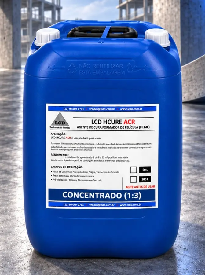 Embalagem LCD HCURE ACR Concentrado 1 para 3